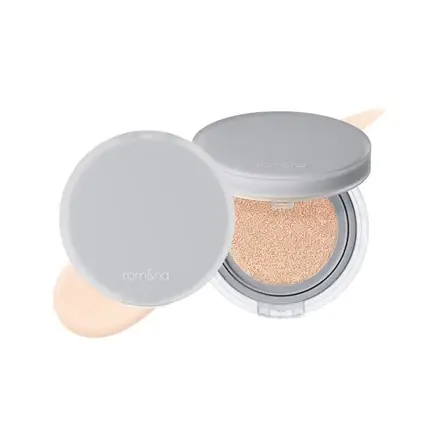 Livrare expres Fond de ten compact Rom&Nd Nu Zero Cushion, culoare 01 Porcelain, finisaj semi-mat