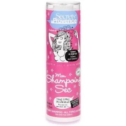 Mon Shampoing Sec Secrets de Provence, Culoare roz, Ambalaj tubular Retur ușor