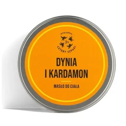 Unt de corp Cztery Szpaki cu dovleac și cardamon, 200ml, cutie metalică argintie Retur ușor