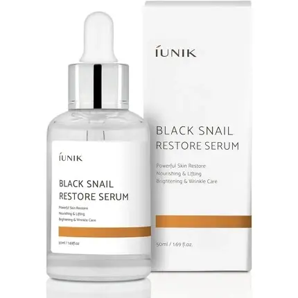 Cel mai vândut Serum IUNIK 70% Black Snail Restore, 50ml