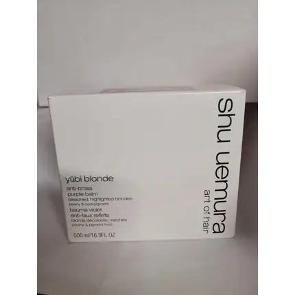 Masca pentru păr Shu Uemura Yubi Blonde Anti-Brass Purple Balm, alb, 500ml Ofertă limitată