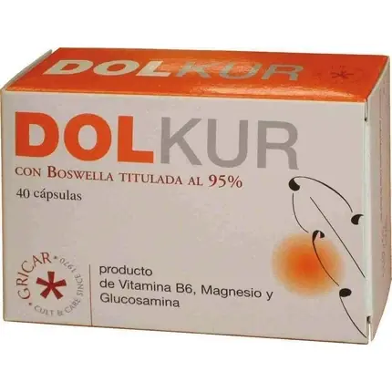 Herbofarm Dolkur, Capsule, Vitamina B6, Magneziu, Glucosamină, Boswellia, 40 buc Preț mic