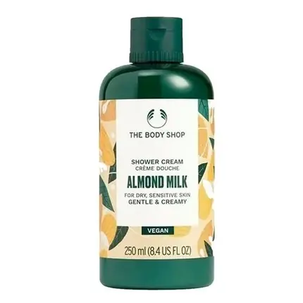 Crema de duș Almond Milk, The Body Shop, ambalaj verde, 250 ml Preferatul clienților