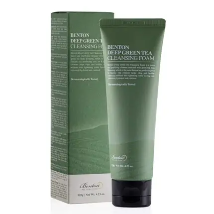 Spumă de curățare pentru față Benton Deep Green Tea, 120g Preț mic