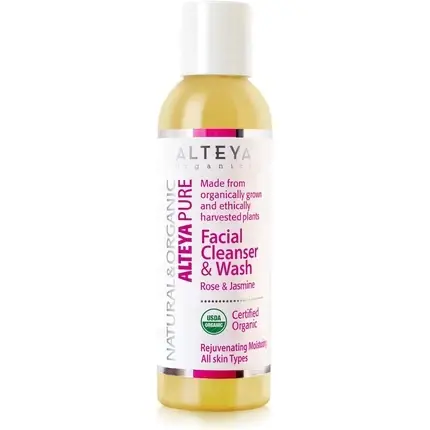 Alteya Organic Facial Cleanser & Wash 150ml Rose and Jasmine USDA Certified Biodegradable Soap Vegan Liquid Face Cleanser All Skin Types Cumpărături sigure