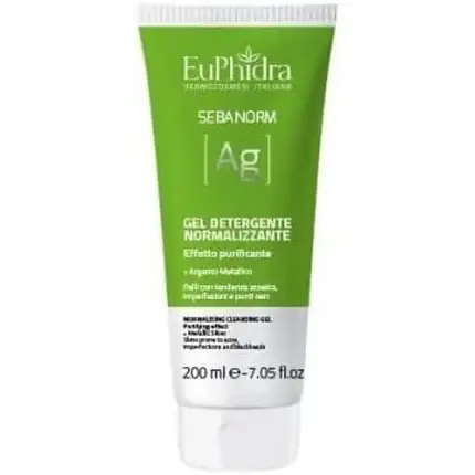 Gel de curățare față, Euphidra Sebanorm Ag, 200ml, verde Mai ieftin