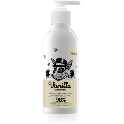 Ofertă de sezon Yope Vanilla & Cinnamon Latte, Cremă de corp și mâini cu vanilie și scorțișoară, 300 ml