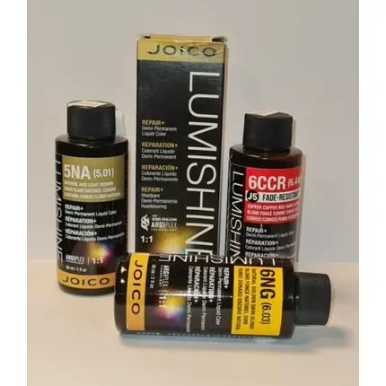 Ofertă exclusivă Culoare păr Joico LumiShine Demi-Permanent 5NA (Light Golden Brown), 60ml