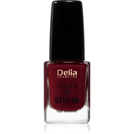 Smalt pentru unghii, Delia Cosmetics, Hard & Shine 809 Marie, 11 ml, roșu închis Noutate