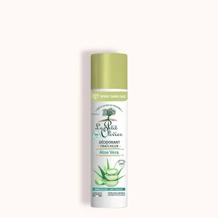 Noutate Deodorant Spray, Le Petit Olivier, Fresh Aloe Vera, 75ml, Verde
