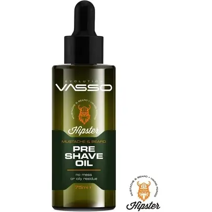 Preț promoțional Ulei Pre-Ras Vasso Hipster Mustache & Beard, 75ml, sticlă cu picurator