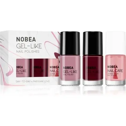 Retur gratuit Set Vopsele Unghii Gel-Like Nobea Daytoday Vienna Calmness 3x6ml