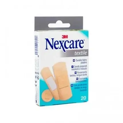 Nexcare Textile Strips, Adhesive Strips Assortment 20 Units Ofertă specială