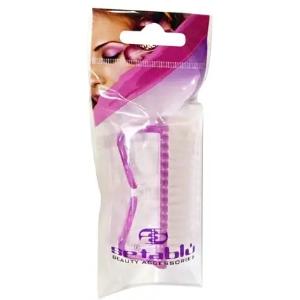 Reducere extra Setablu Nail Brush - Perie unghii roz din plastic