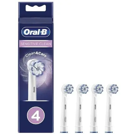 Capete Periuță Electrică Oral-B Pro Sensitive Clean, Set 4 buc, Alb-Aventuriu Discount