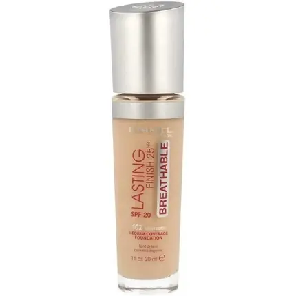 Fond de ten RIMMEL LONDON Lasting Finish Breathable 102 Light Nude SPF 20 Ieftin