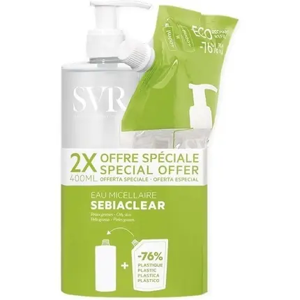 SVR Sebiaclear Micellar Water 400ml + Eco Refill Pack 400ml Nu rata