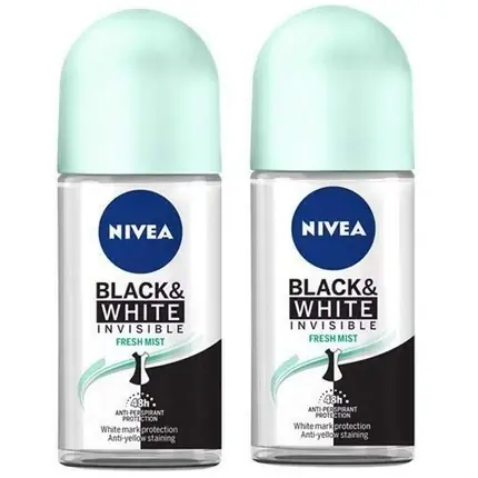 Nivea Invisible Black & White Fresh Anti-Perspirant Roll-On Deodorant, 50ml Bestseller