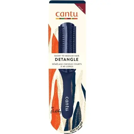 Perie de păr Cantu Narrow Define Detangling Brush, albastru închis, cu dinți flexibili Cel mai bun preț