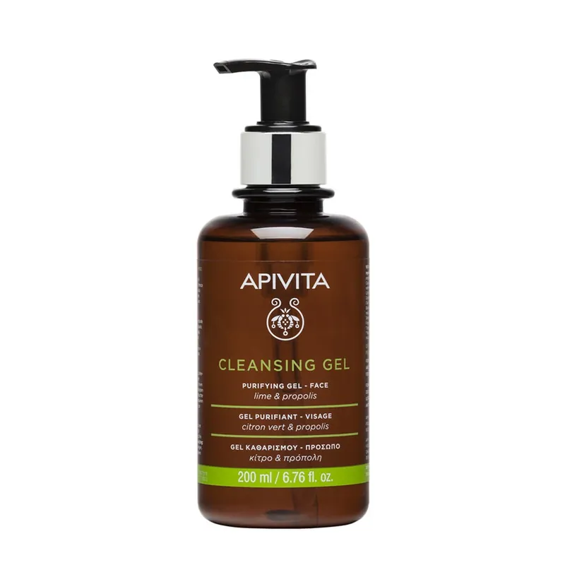 Gel curatare pentru ten gras si mixt, 200 ml, Apivita Preț promoțional