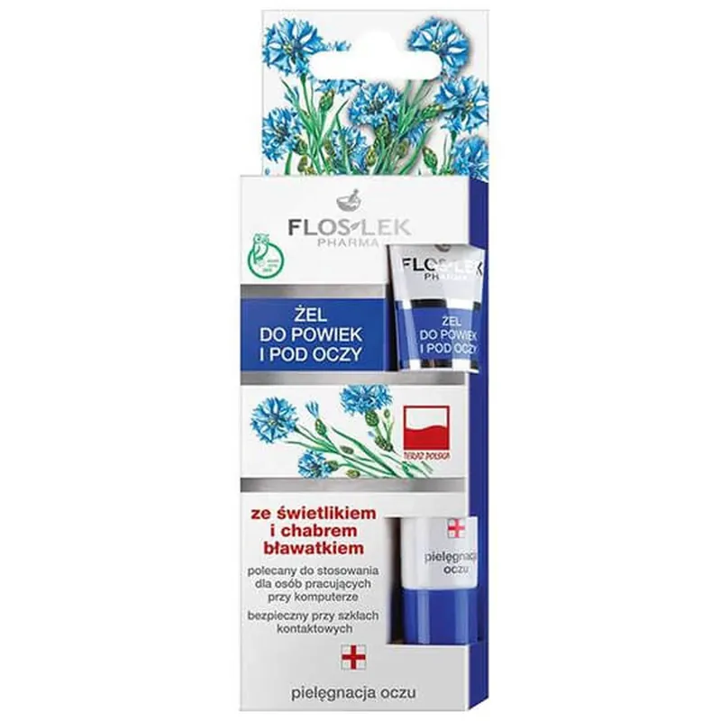 Flos-Lek, Gel de pleoape și albăstrele pentru pleoape și sub ochi, 15 ml Retur gratuit