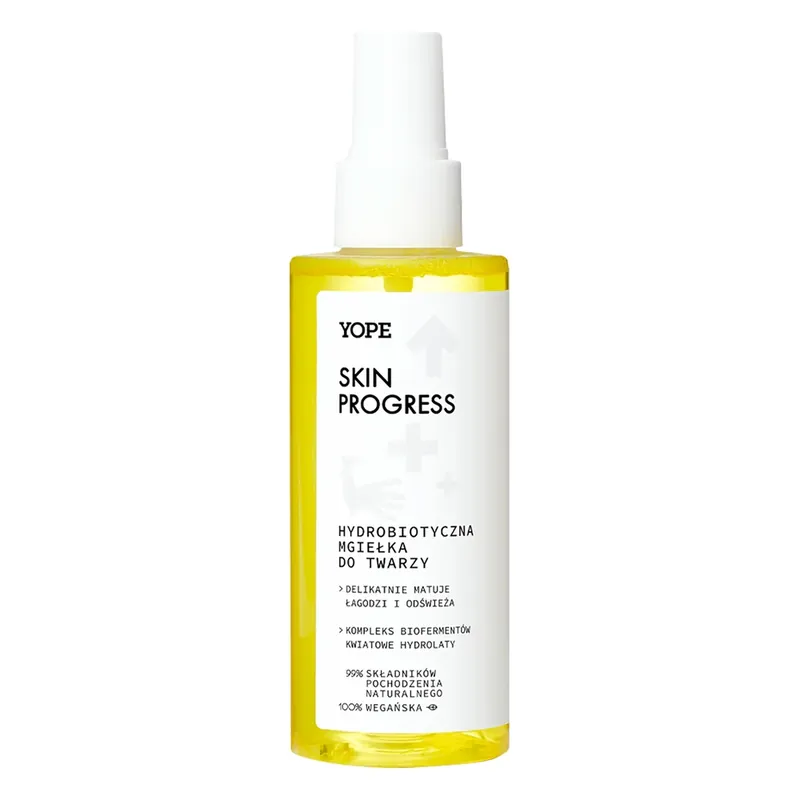 Noutate Yope Skin Progress, ceață facială hidrobiotică, 150 ml