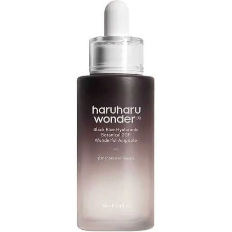 Livrare expres Ser de fata concentrat cu acid hialuronic si extract de orez negru Black Rice Hyaluronic Botanical 2GF, 30 ml, Haruharu Wonder
