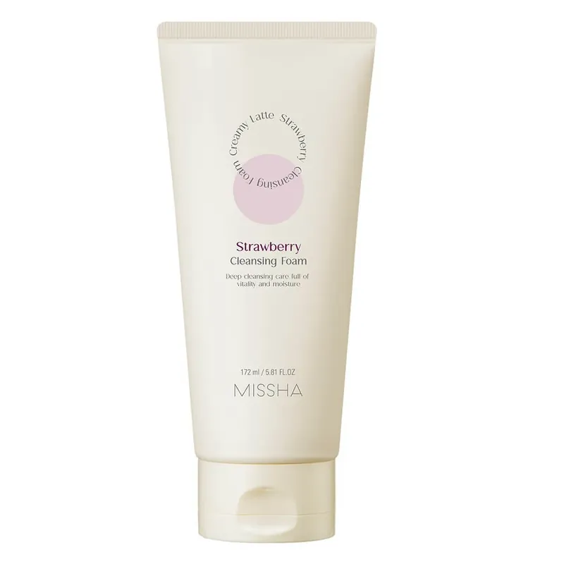 Cel mai bun preț Spumă de curățare facială cremoasă cu căpșuni Missha, 172ml