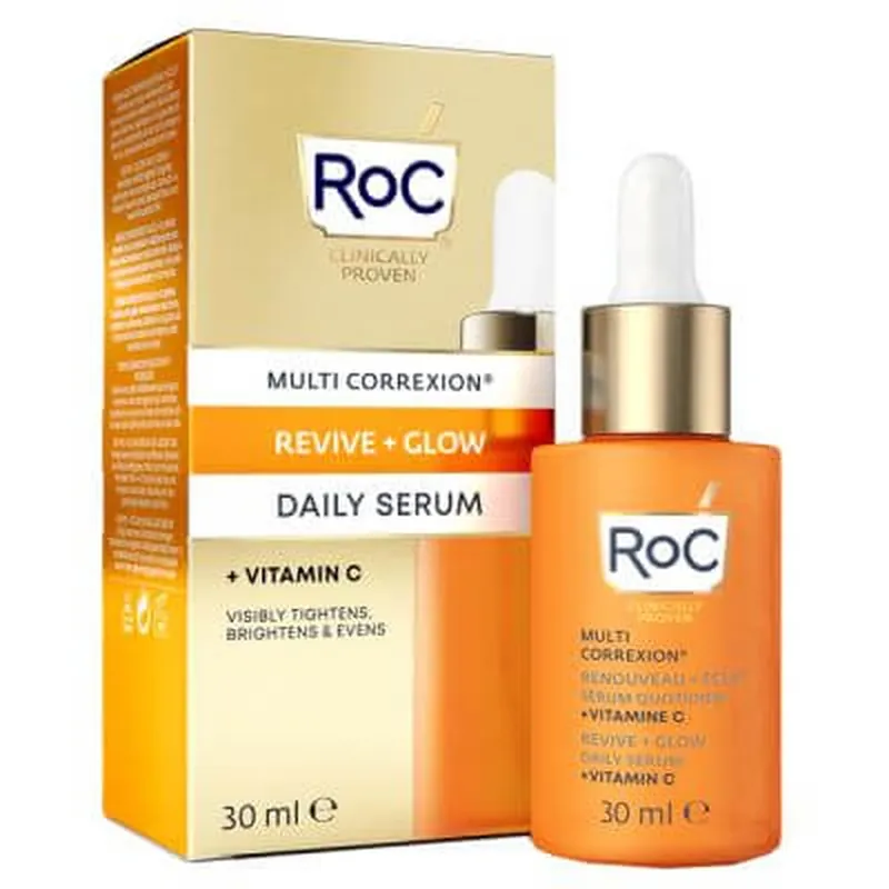 Roc multi corexion revive + glow ser de față 30 ml Livrare expres