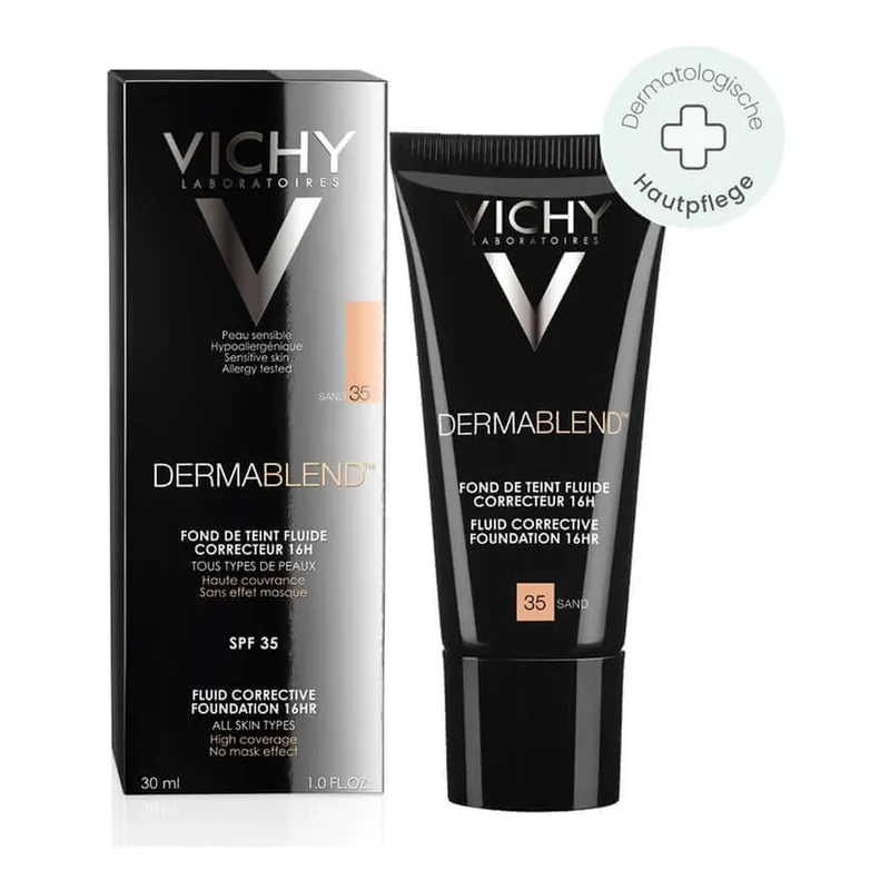 Cel mai vândut VICHY Dermablend Make Up nr. 35 Sand 30 ml