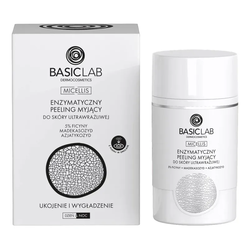 Cel mai bun preț BasicLab, scrub enzimatic de curățare pentru pielea ultra-sensibilă, 35 g