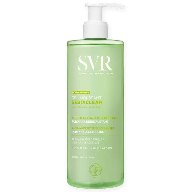 SVR, Sebiaclear Cleanser fără săpun, purifiant și detoxifiant 400ml Cel mai bun preț