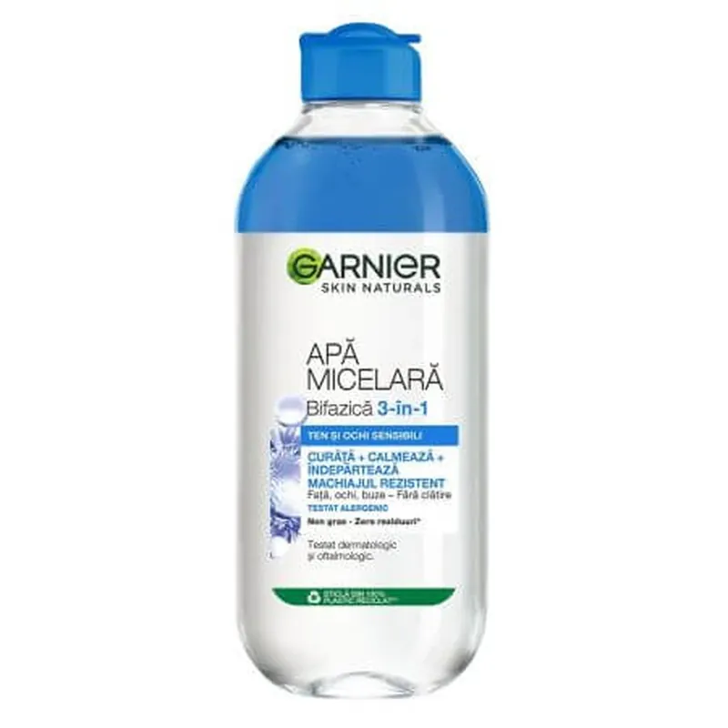 Apa micelara bifazica cu albastrele Skin Naturals, 400 ml, Garnier Expediere rapidă