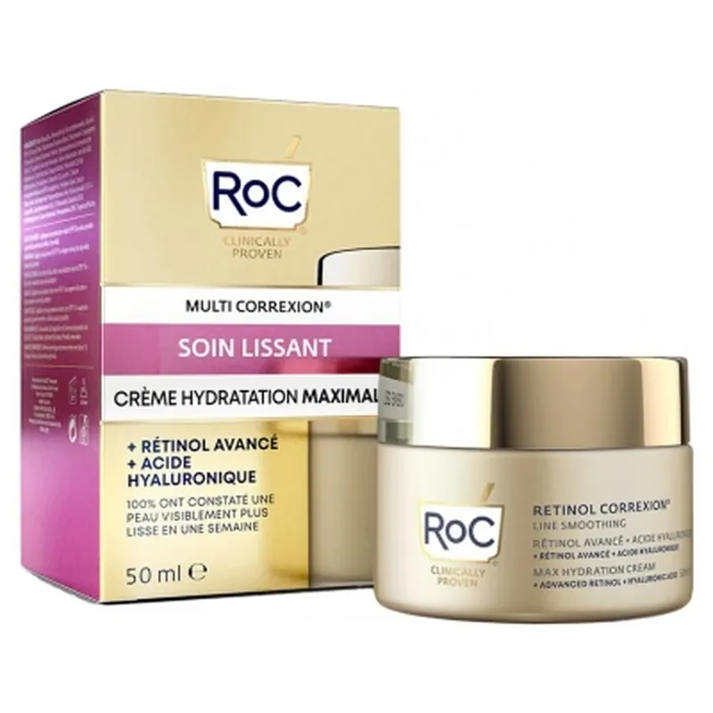 RoC Multi Correxion Cremă de netezire cu hidratare maximă 50 ml Livrare rapidă