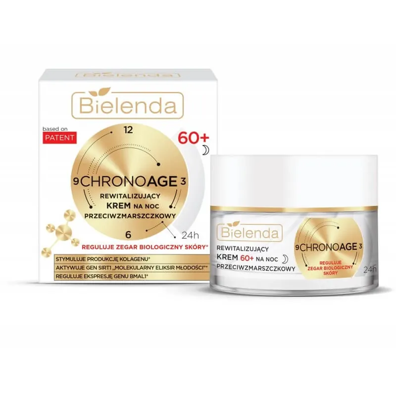 Bielenda Chrono Age Revitalizing cremă de noapte antirid 60+, 50ml Cel mai vândut