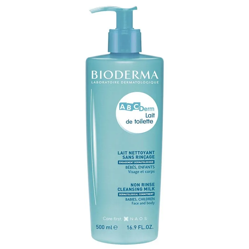 Bioderma Abcderm No-Rinse Lapte de curățare pentru copii 500ml Preț promoțional