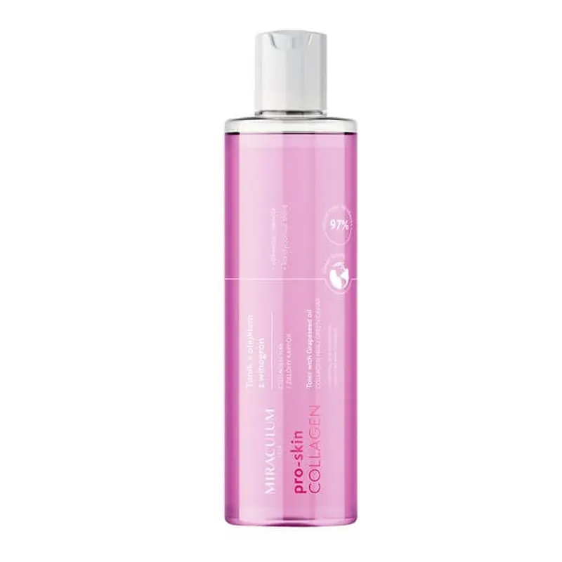 Miraculum Pro-Skin Colagen, tonic cu ulei de semințe de struguri, 200 ml Reducere de preț