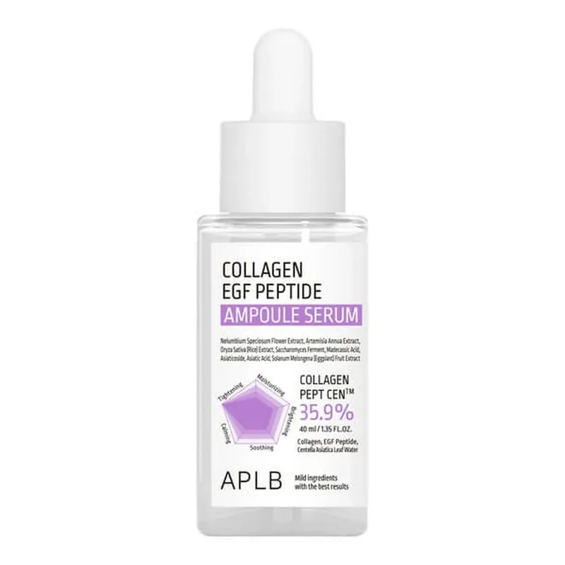 Mai ieftin APLB Colagen EGF Peptide Ampoule, ser facial de întărire cu colagen și peptide EGF, 40 ml