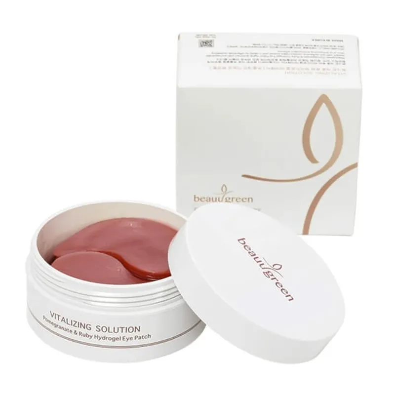 Beauugreen Pomegranate & Ruby, tampoane hidrogel pentru ochi, 60 buc. Preț promoțional
