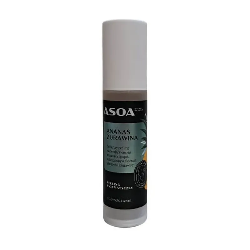 Asoa, scrub enzimatic ananas-cranberry, 50 ml Ultima șansă