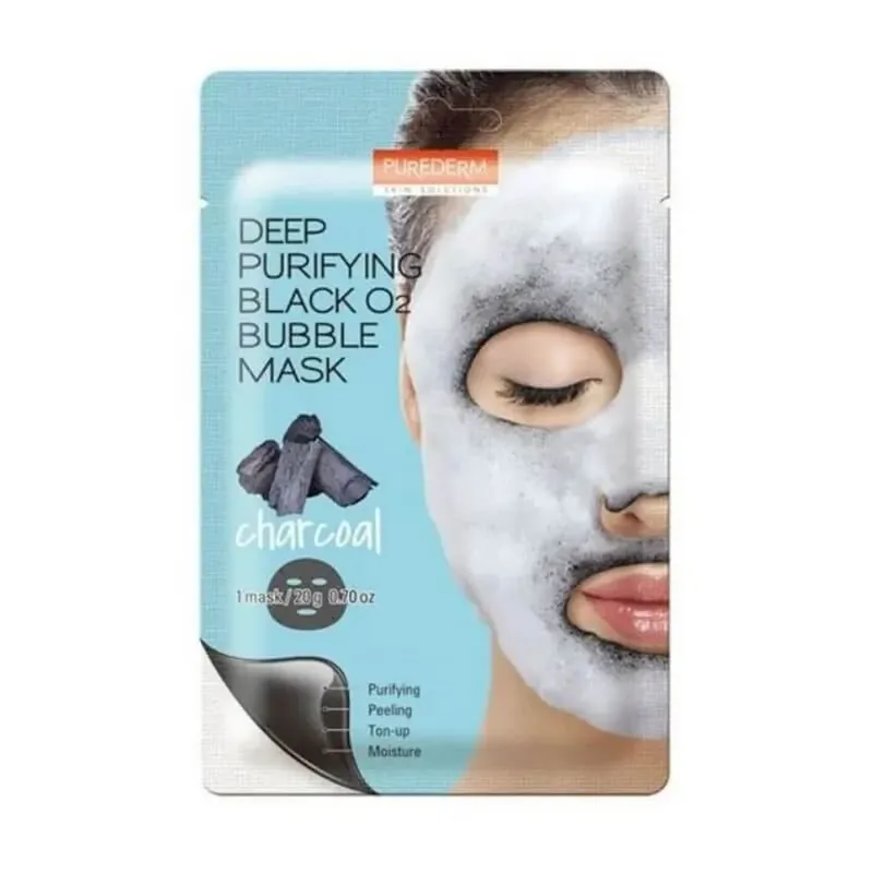 Purederm Deep purificare negru o2 bubble masca cărbune Retur gratuit