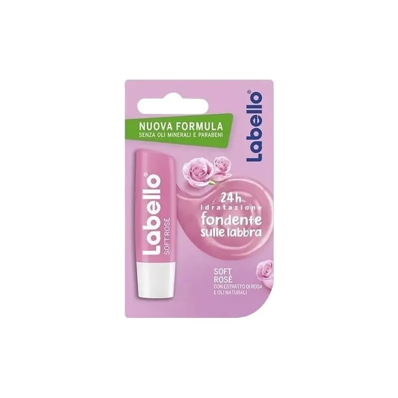 Labello Soft Rosé – balsam de buze colorat cu efect natural Expediere rapidă
