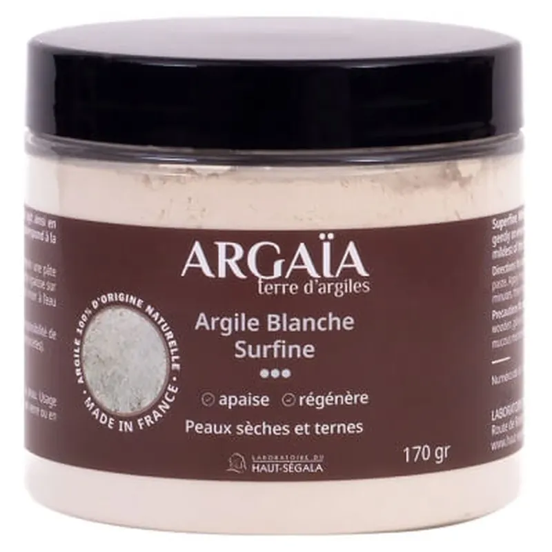 Mai ieftin Argaïa Argilă albă fină sub formă de pudră 170 g