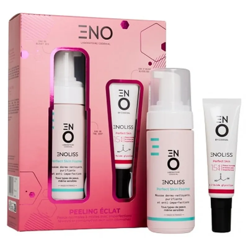Codexial Enoliss Perfect Skin Foamer 150 ml + Perfect Skin 15 AHA Emulsie regenerantă de noapte cu micro-exfoliere 30 ml Discount