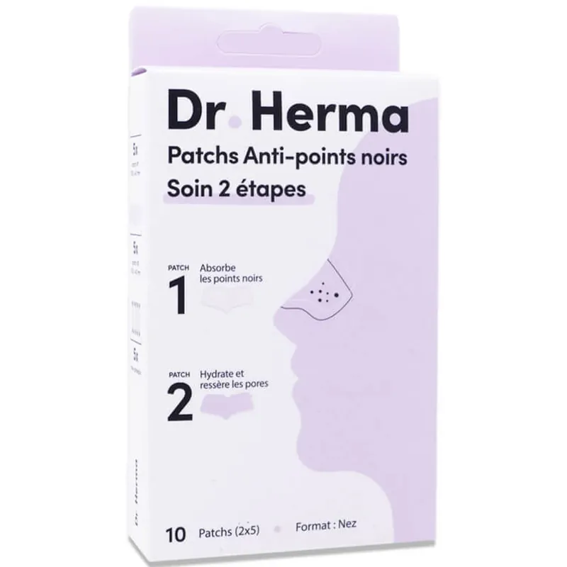 Reducere extra DR HERMA 10 plasturi nazali împotriva punctelor negre