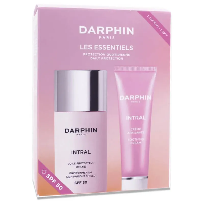 DARPHIN SETUL „LES ESSENTIELS” INTRAL FLUID SPF50 + CREMĂ CALMANTĂ Lichidare de stoc