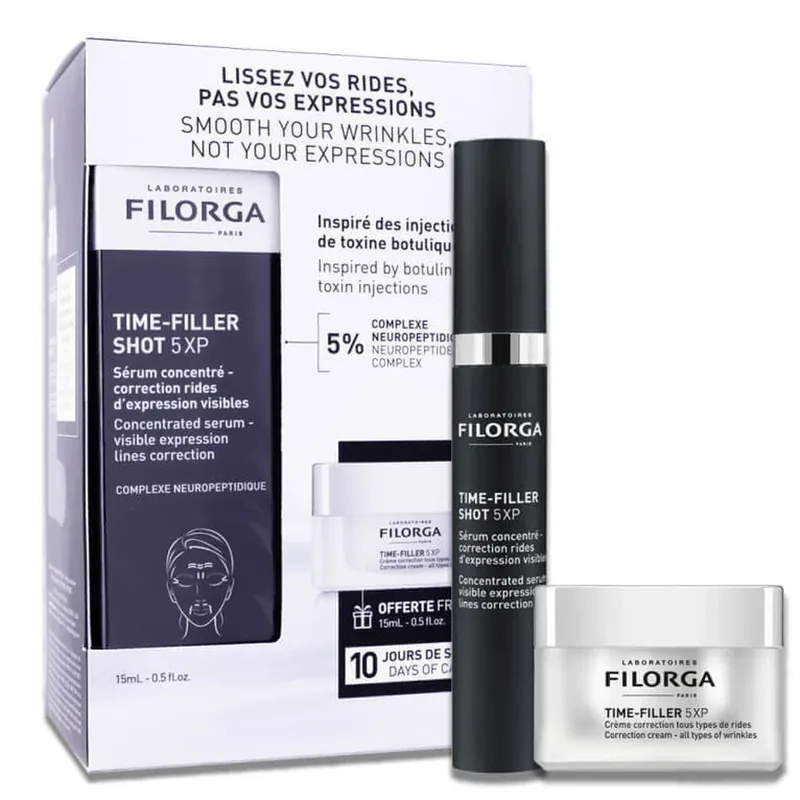 FILORGA TIME FILLER SHOT 5XP + CREMĂ CORECTIVĂ 15 ML CADOU Expediere rapidă