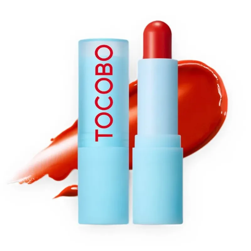 Balsam de buze Glass Tinted, 013 Tangerine Red, 3.5 g, Tocobo Chilipir