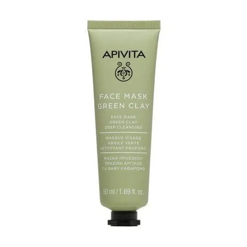 Apivita Mască de față cu argilă verde Mască de curățare profundă cu argilă verde 50ml Ofertă de sezon