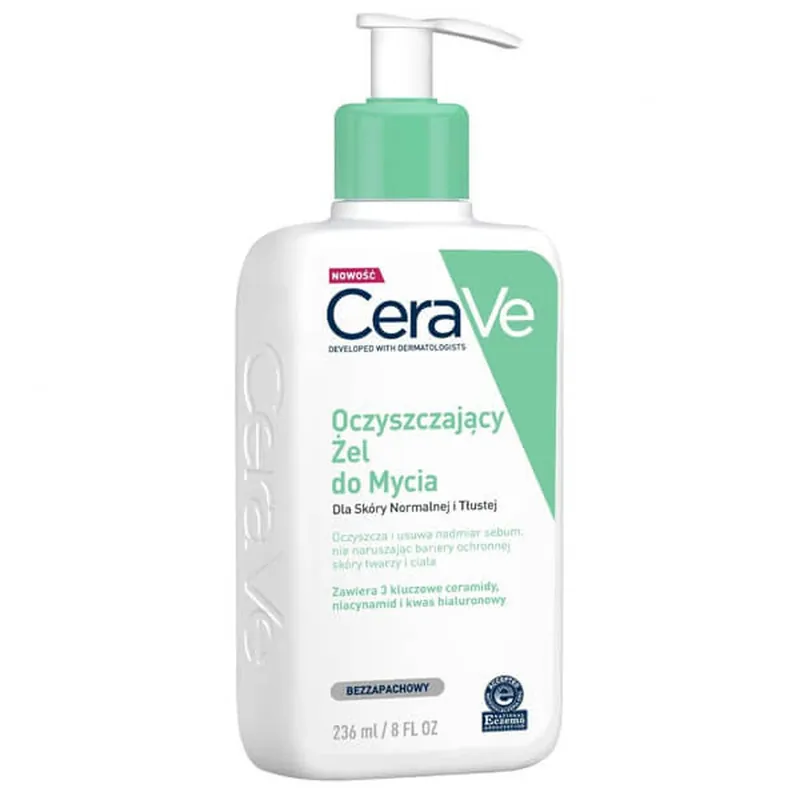 Nu rata Gel de curățare cu ceramide CeraVe, ten normal și gras, 236 ml, L‘Oréal
